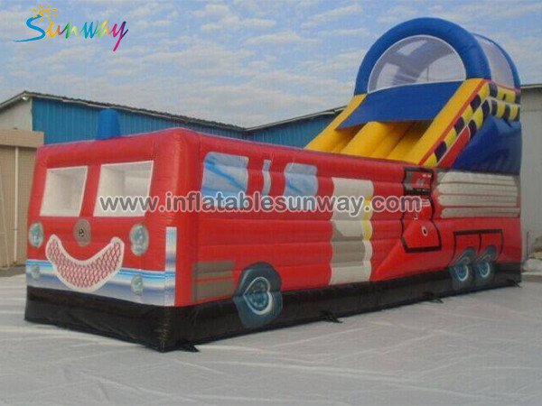  Inflatable bus slide